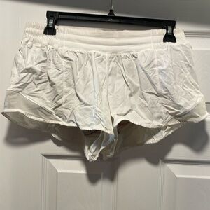 White Lululemon shorts